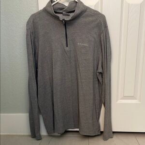 Columbia Men's Gray Quarter-Zip Sweater